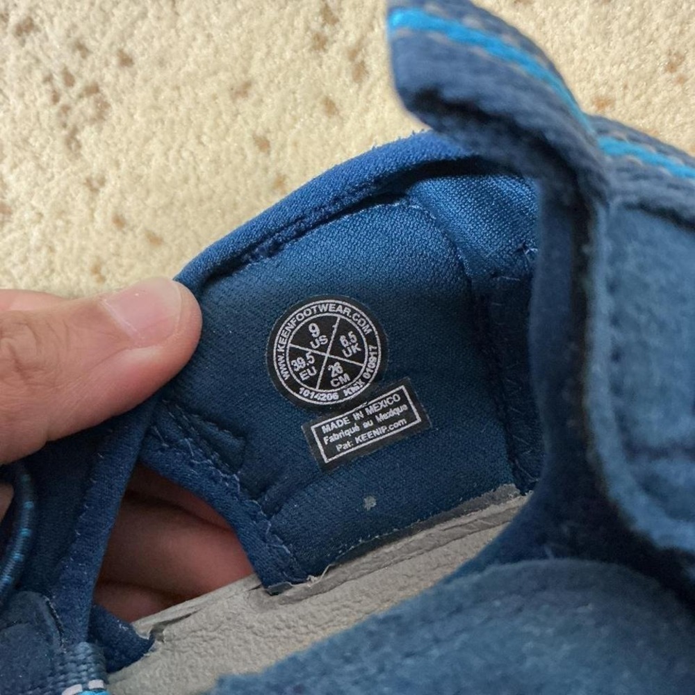 Keen Whisper Blue Waterproof Hiking Sandals Womens 9 1014206 Bungee Sport Shoes - Picture 4 of 5